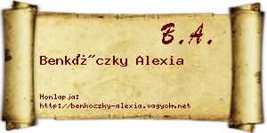 Benkóczky Alexia névjegykártya